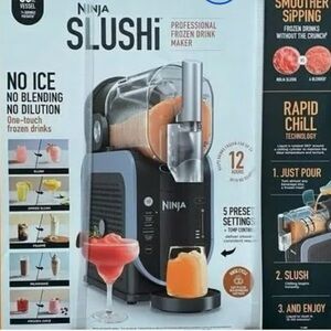 Ninja Slushie Maker with Black and Silver Finish